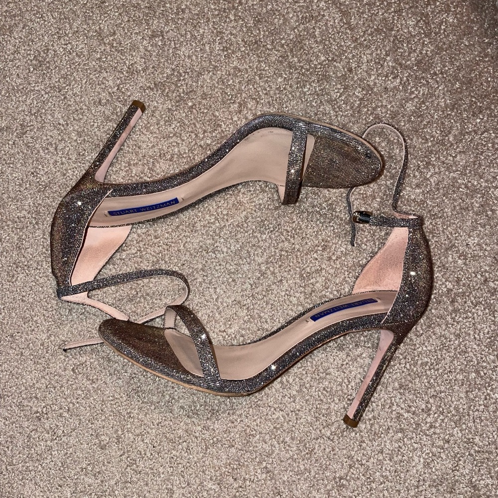 Stuart Weitzman Nudistsong Sandal, Platinum